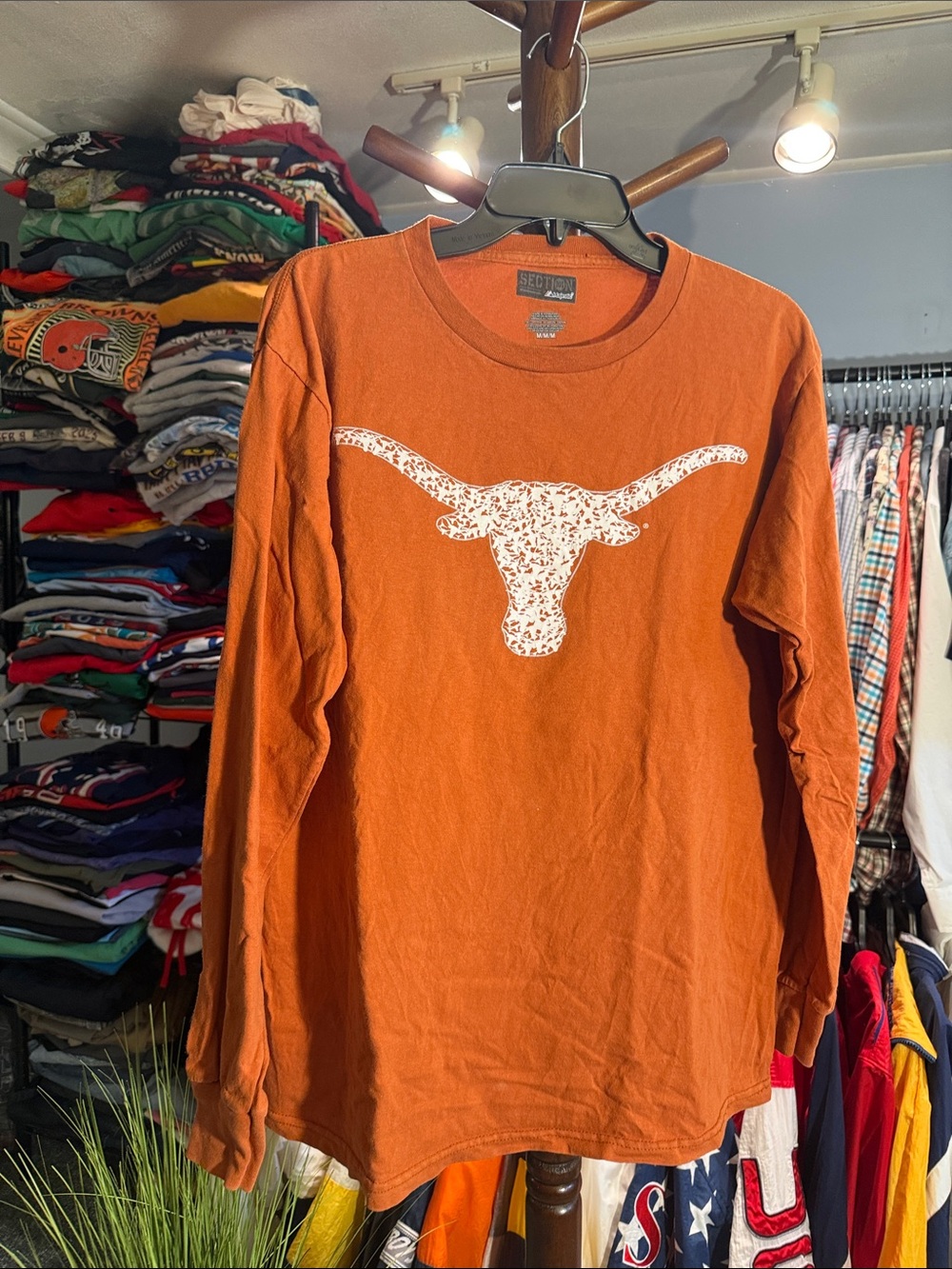Texas Longhorns Long Sleeve Tee - Burnt Orange